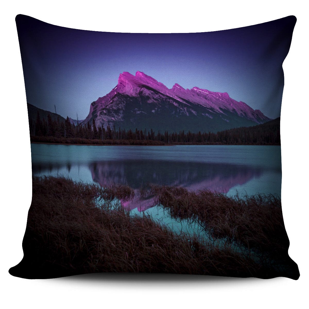 Pillow Covers - Mount Rundle - Blue - GiddyGoatStore
