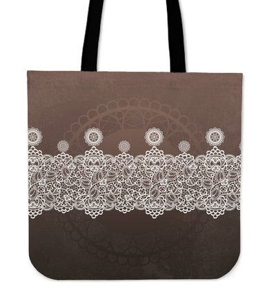 Cloth Tote - Lace Design - GiddyGoatStore