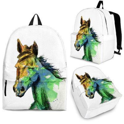Backpack - White Horse - GiddyGoatStore