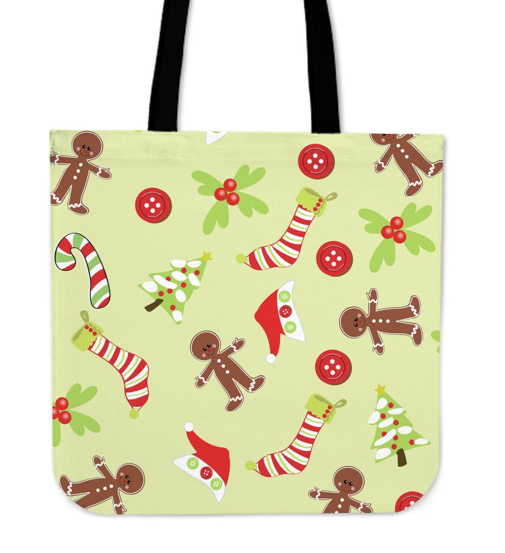 Cloth Totes - Xmas Gingerbread Man - GiddyGoatStore