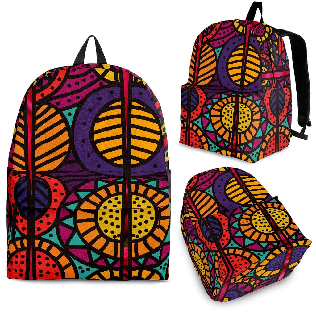 Backpack - African Colorful Print - GiddyGoatStore