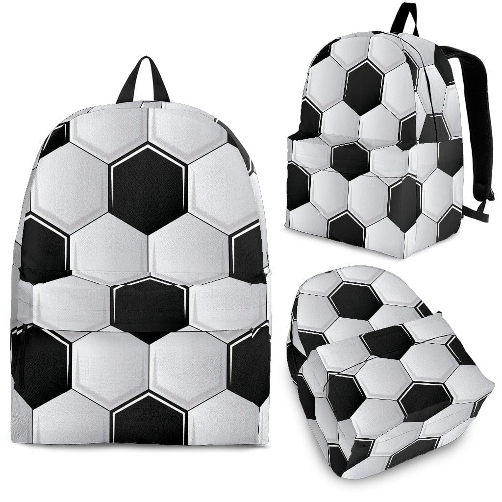 Backpack - Bright Soccer Ball Pattern - GiddyGoatStore