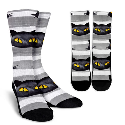 Crew Socks - Cat Halloween - GiddyGoatStore