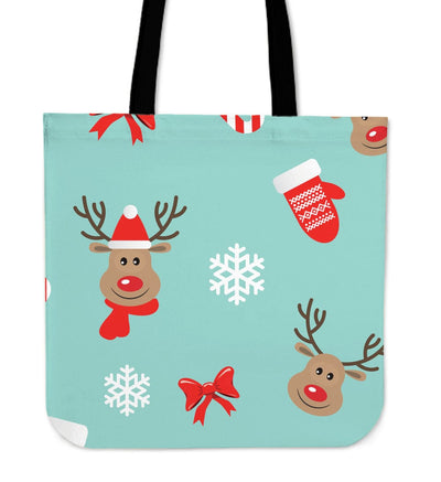 Cloth Tote - Christmas Deer - GiddyGoatStore