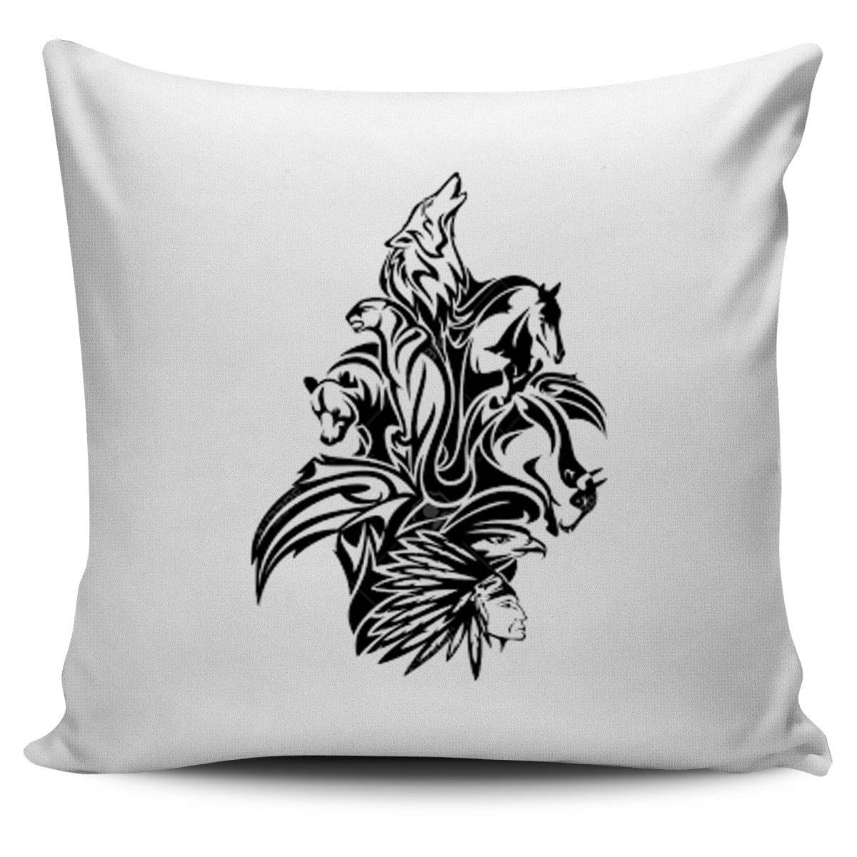 Pillow Cover - Metis Black & White - GiddyGoatStore