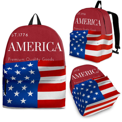 Backpack - Red America - GiddyGoatStore