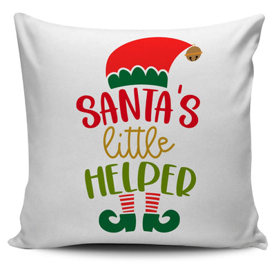 Pillow Cover - "Santa's little helper" Christmas - GiddyGoatStore