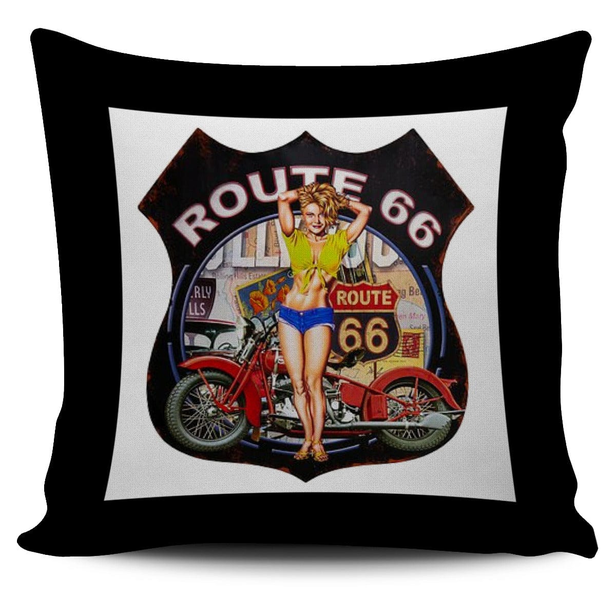 Pillow Covers - Route 66 Collection - GiddyGoatStore