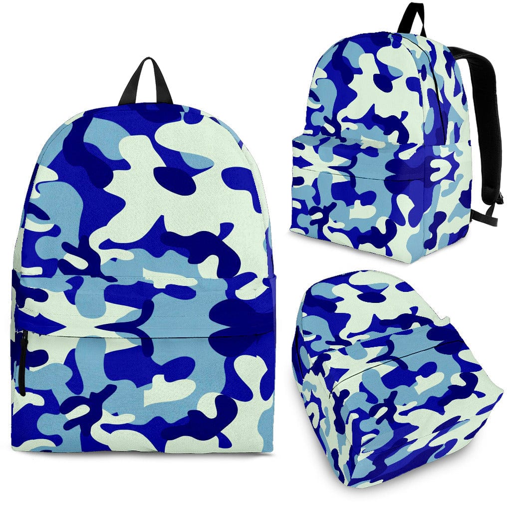 Backpack - Blue Camouflage - GiddyGoatStore