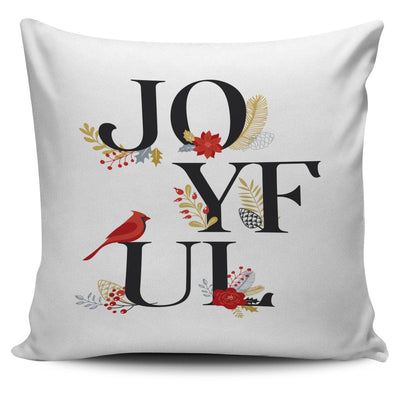 Pillow Cover - "Joyful" Christmas - GiddyGoatStore