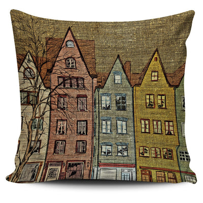 Pillow Cover - Houses - GiddyGoatStore