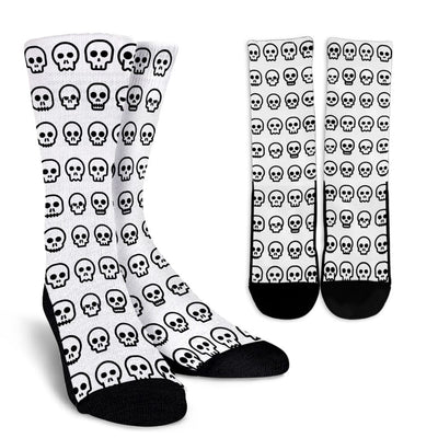 Crew Socks - Skull Madness (Black) - GiddyGoatStore