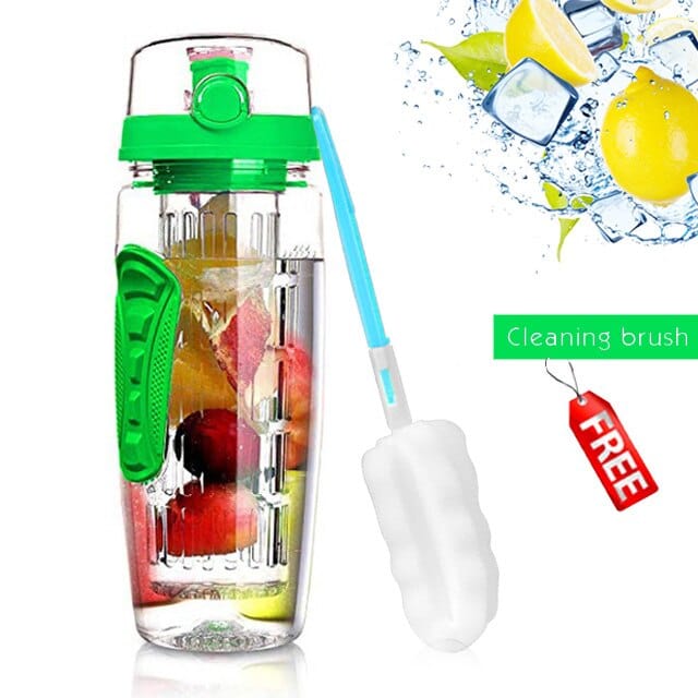 32 oz Fruit infuser Water Bottle - GiddyGoatStore