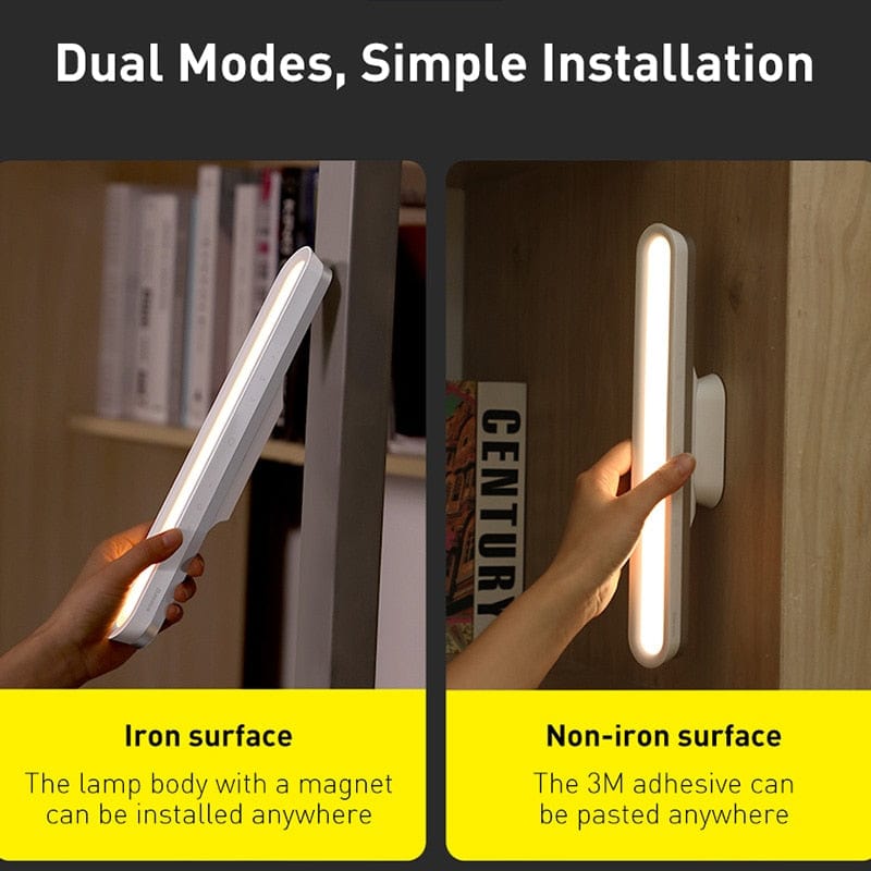 Baseus  Hanging Magnetic LED  Chargeable Desk Lamp - GiddyGoatStore