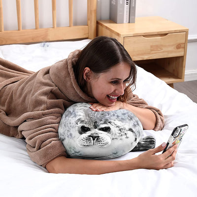 Cuddly Seal Shaped Throw Pillows - GiddyGoatStore