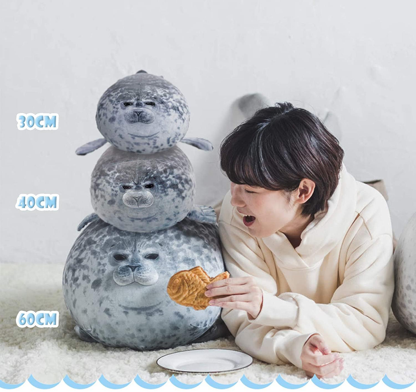 Cuddly Seal Shaped Throw Pillows