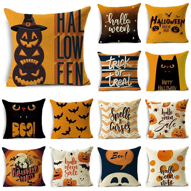 Halloween Pillow Covers 1 - GiddyGoatStore