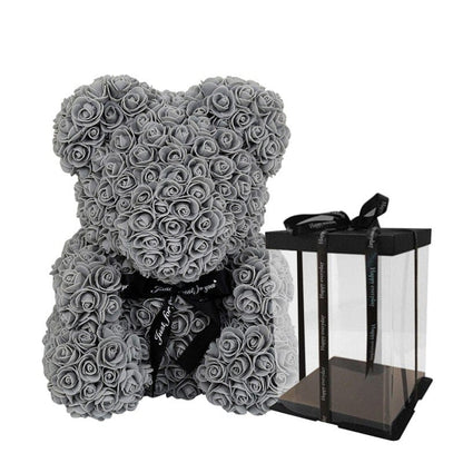 Luxury Faux Rose Teddy Bear