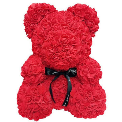 Luxury Faux Rose Teddy Bear