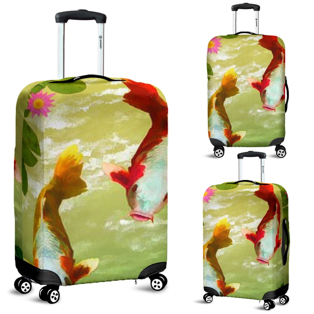 Luggage Cover ~ Koi - GiddyGoatStore