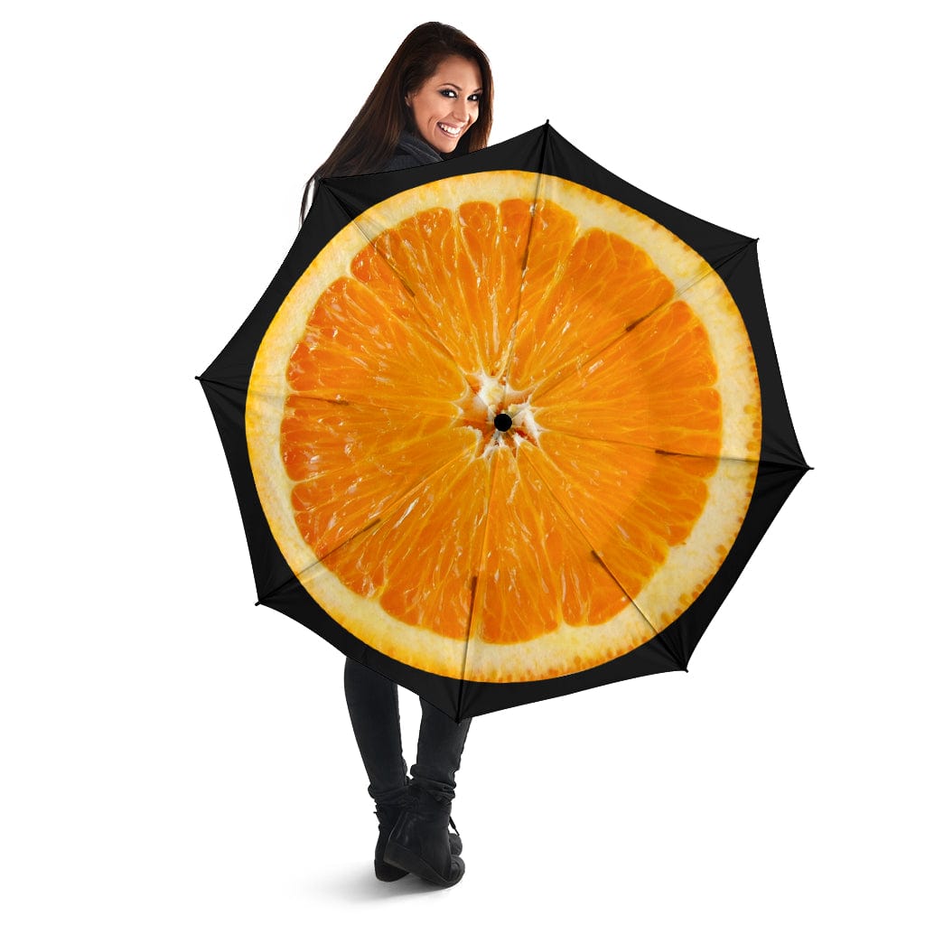 Umbrella - Black Orange - GiddyGoatStore