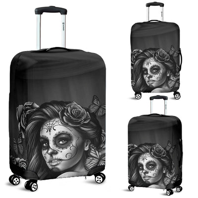 Luggage Covers - Calavera Art - GiddyGoatStore