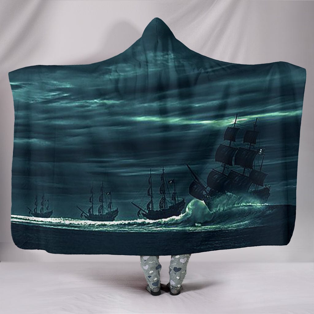 Hooded Blanket ~ Pirate Ship