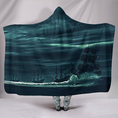 Hooded Blanket ~ Pirate Ship