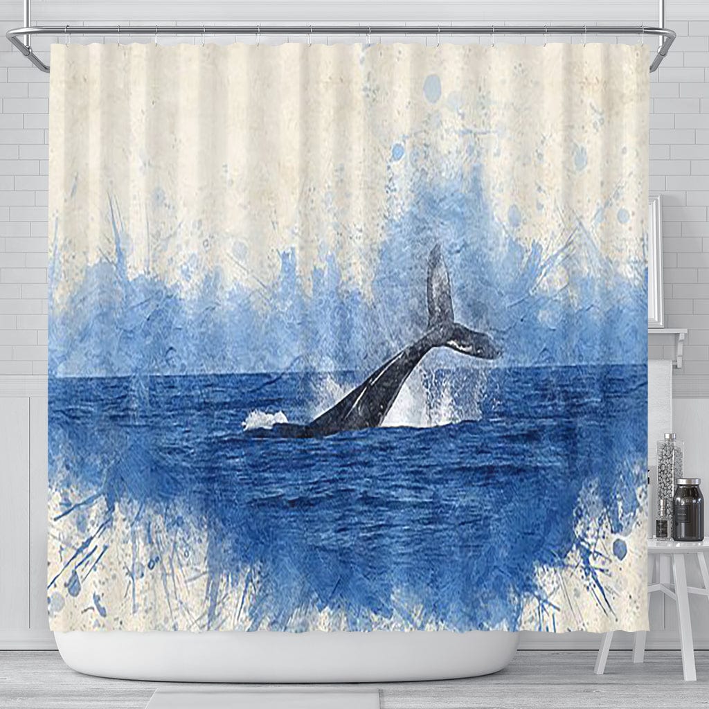 Shower Curtain ~ Whale