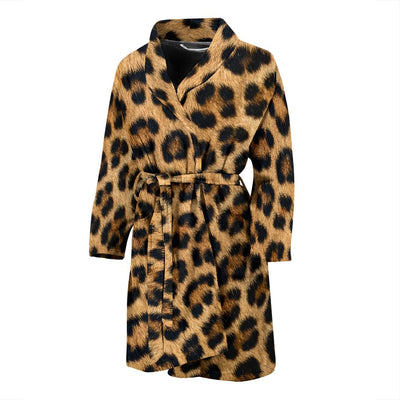 Bath Robe - Leopard Fur Print Men's - GiddyGoatStore