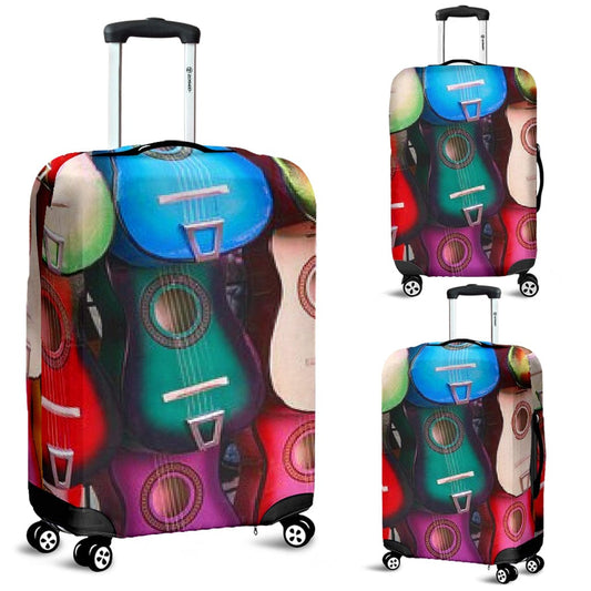 Luggage Covers - Colorful Guitars