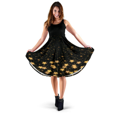 Women's Midi Dress - Starstruck - GiddyGoatStore