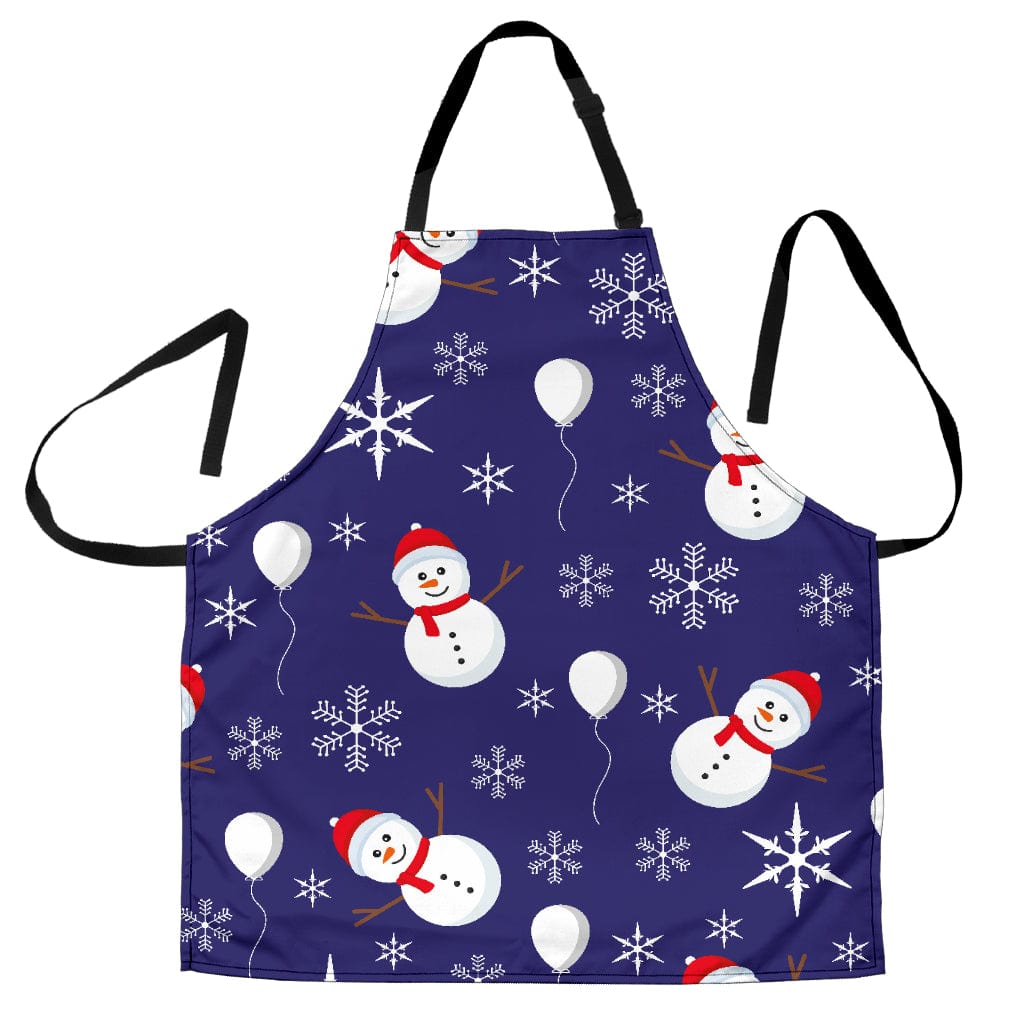 Apron - Christmas Blue Good Vibes Only - GiddyGoatStore
