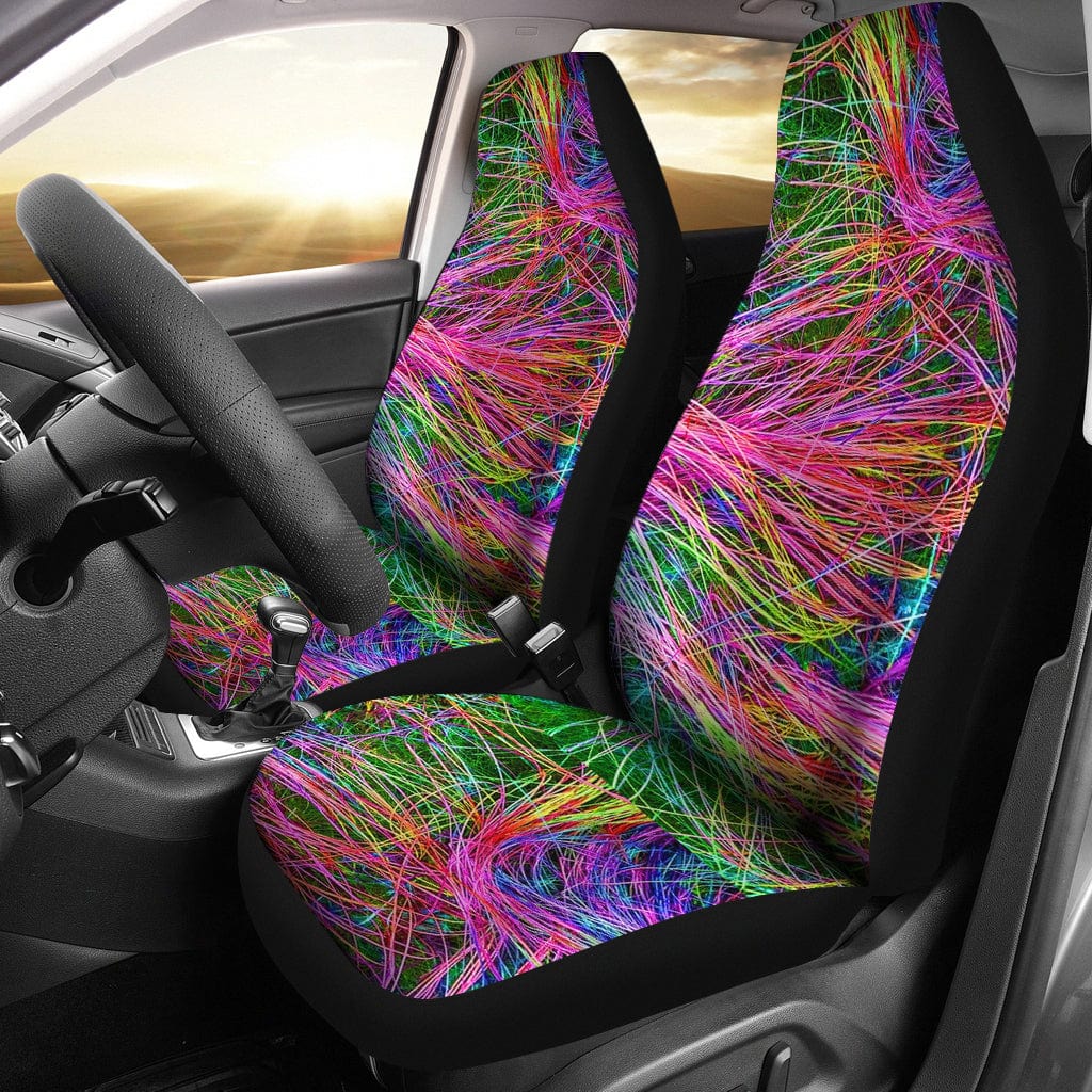Seat Covers - Abstract Neon - GiddyGoatStore