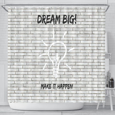Shower Curtain ~ Dream Big - GiddyGoatStore