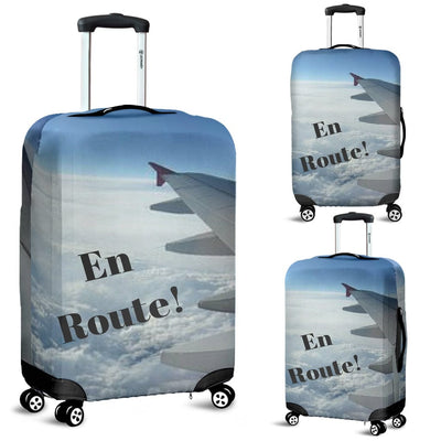 Luggage Cover ~ En Route! - GiddyGoatStore