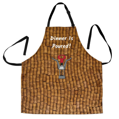 Women's Apron - Dinner Is Poured - GiddyGoatStore