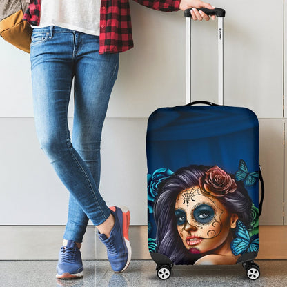 Luggage Covers- Turquoise Calavera Collection