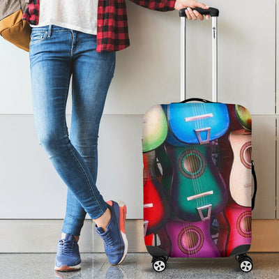 Luggage Covers - Colorful Guitars - GiddyGoatStore