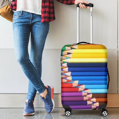 Luggage Cover - Colored Pencils - Art Lovers