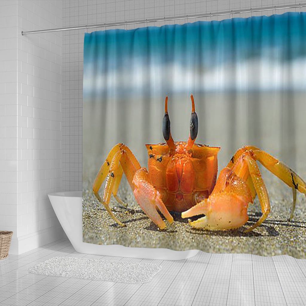 Shower Curtain ~ Crab - GiddyGoatStore