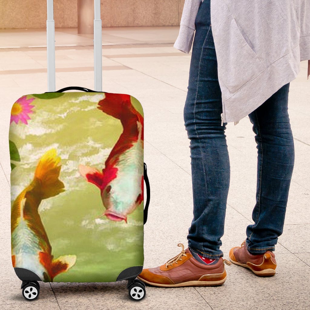 Luggage Cover ~ Koi - GiddyGoatStore