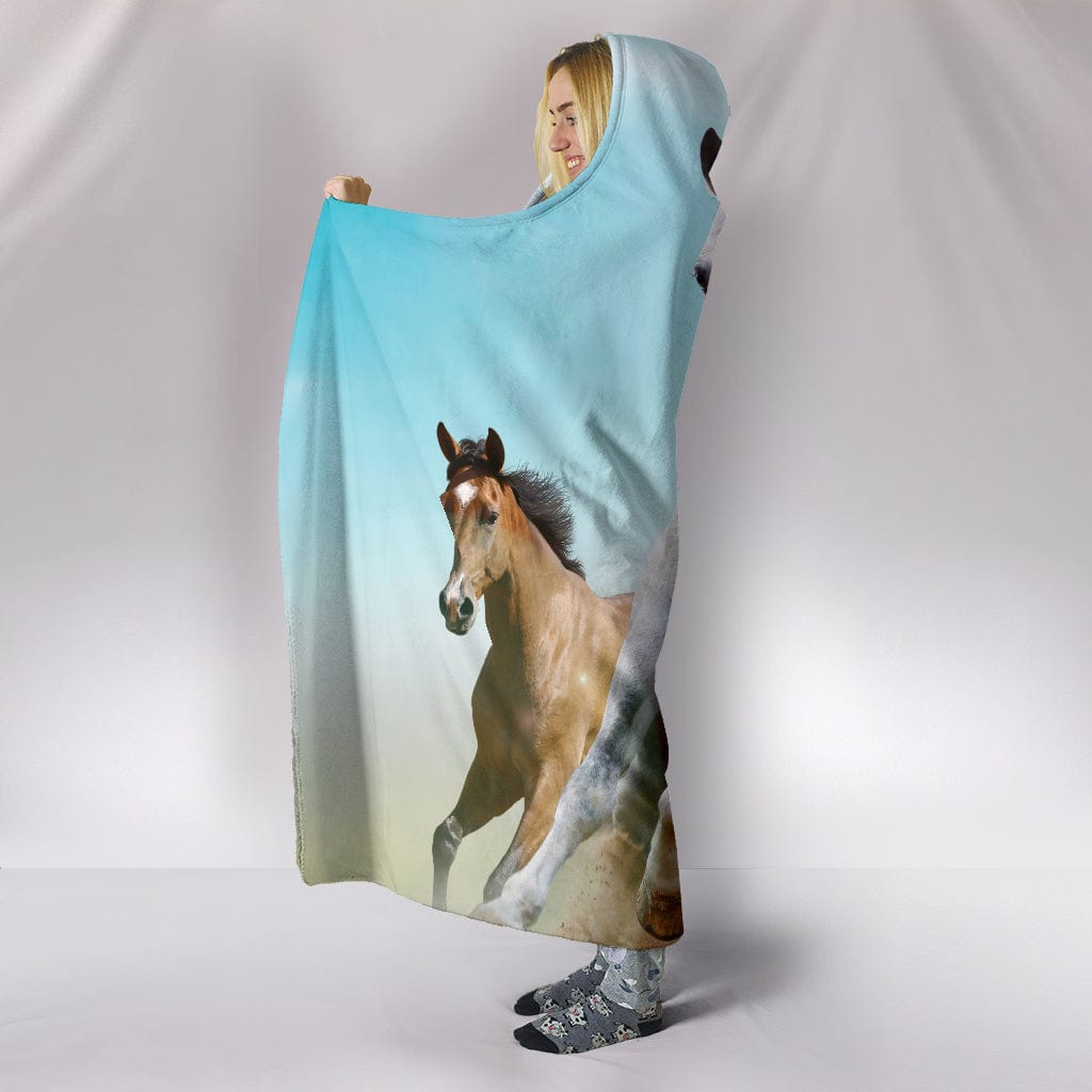 Hooded Blanket - Desert Horse