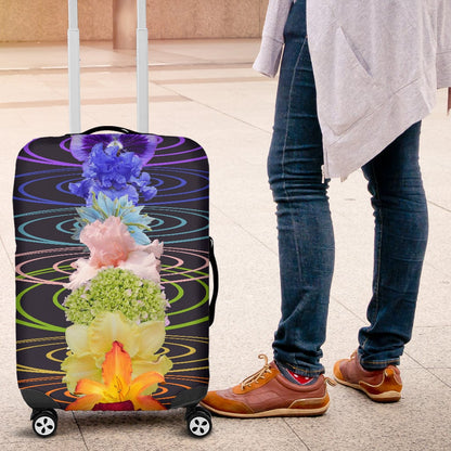 Luggage Cover ~ Chakra Flowers