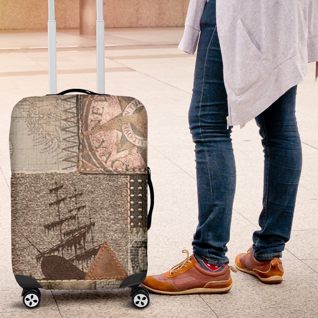 Luggage Cover ~ Nautical - GiddyGoatStore