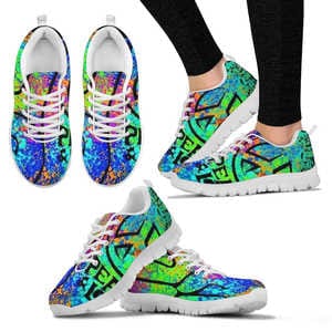 Women's Sneakers - Peace and Love - GiddyGoatStore