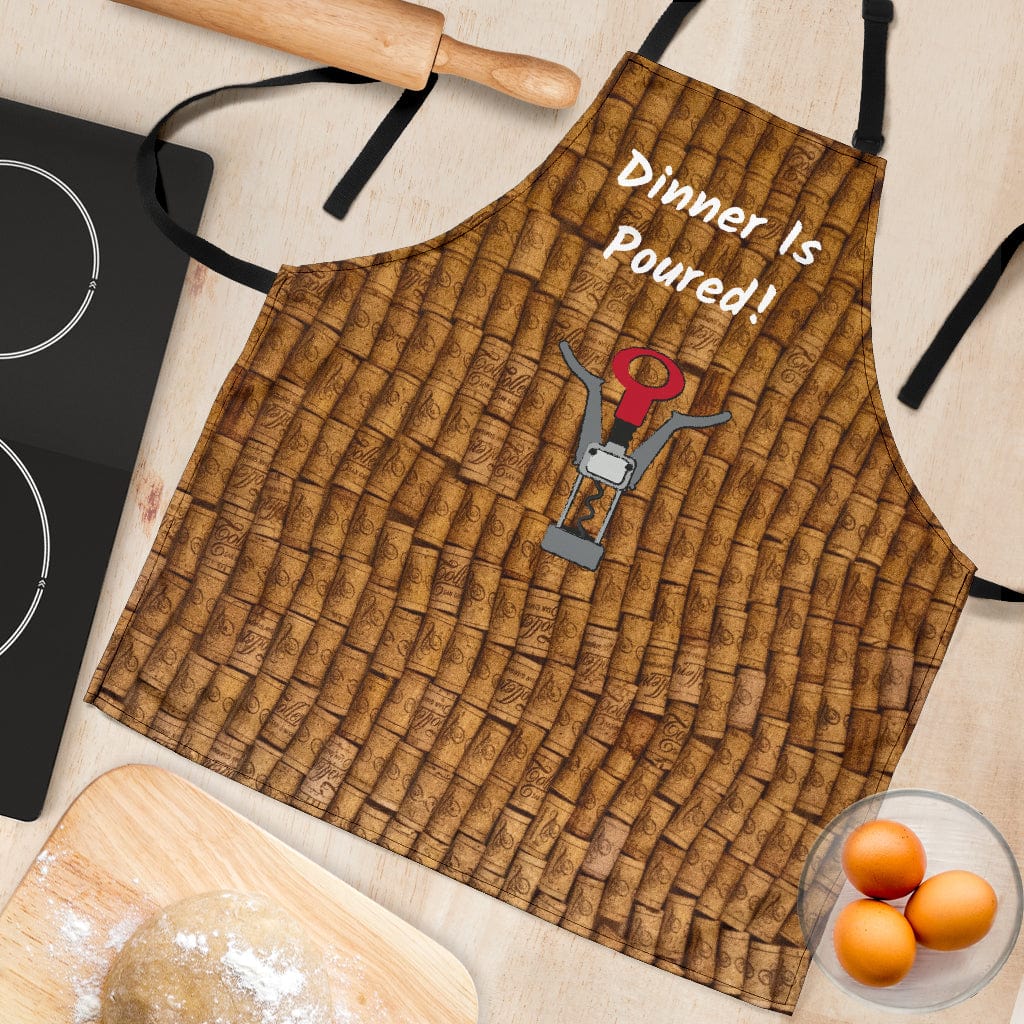Women's Apron - Dinner Is Poured - GiddyGoatStore