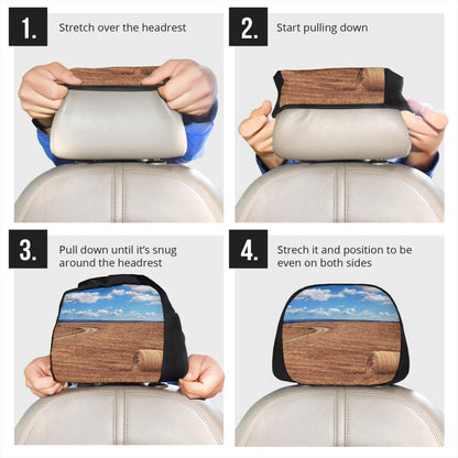 Headrest Covers - Hay Bales