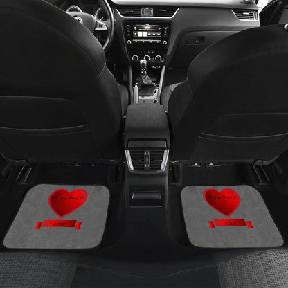 Car Floor Mats - All You Need Is Love