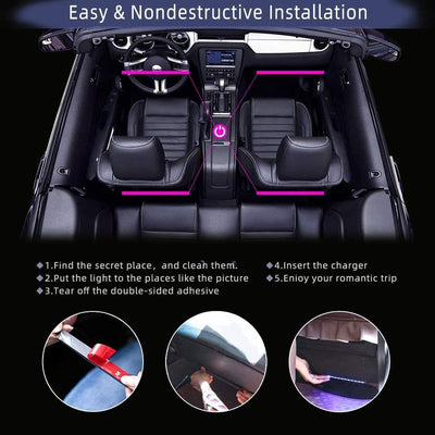 Car Interior Ambient Light Neon LED Strip - GiddyGoatStore